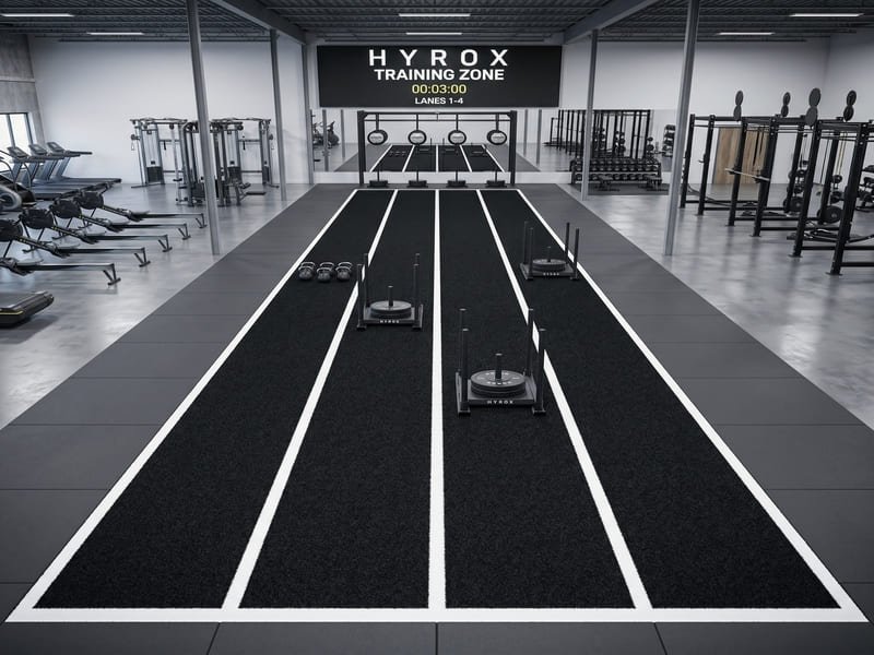 Relva de polietileno para durabilidade Hyrox